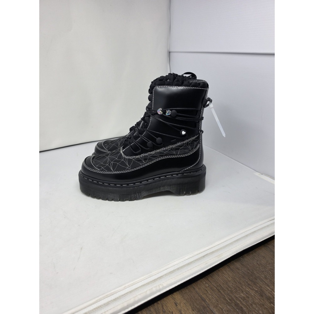 Dr. Martens JADON FRILL Smooth Leather Platform Boots Sz 9 MSRP$280